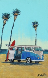 Kathleen Keifer: Three Palms VW Van